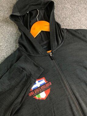 Nike Yoga University of Iowa State Cyclones Hoodie Mens XL Gray Full Zip